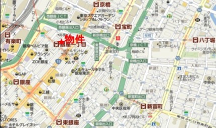 106GINZA BLDGへの行き方