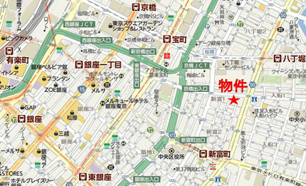 アルファ新富ビルへの行き方