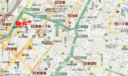 銀座ビックウエスト5号館ビルへの行き方