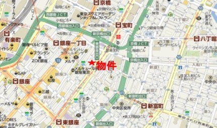 銀座1丁目ビルの行き方