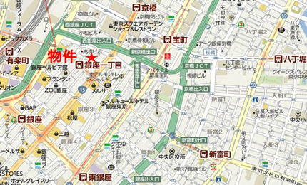 銀座Bビルへの行き方