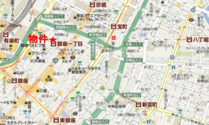 銀座ファーストファイブビルへの行き方