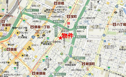 銀座グラスゲートへの行き方