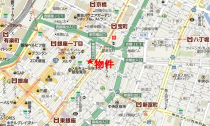 銀座ウイングビルの行き方