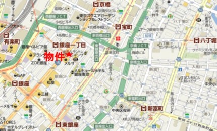 銀座YOMIKOビルへの行き方
