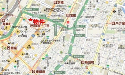 銀座105ビルへの行き方