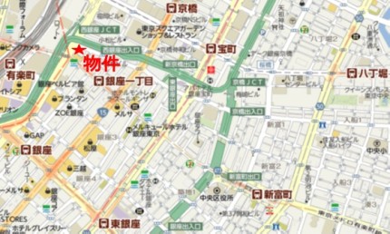 銀座富士屋ビルへの行き方