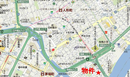 日本橋箱崎ハイツへの行き方