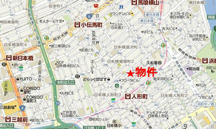 ホッコク人形町ビルへの行き方