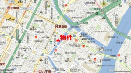 茅場町リバーサイドビルへの行き方