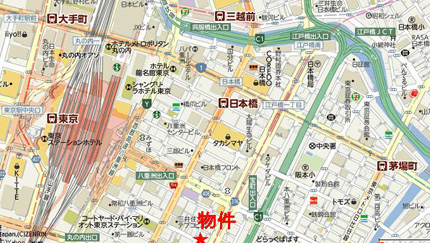 京橋吟雅堂ビルへの行き方