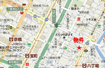 京橋第9長岡ビルへの行き方