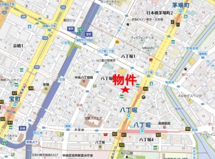 京橋白木屋ビルへの行き方