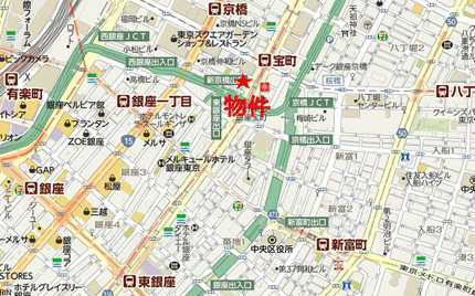 京橋鈴木ビルへの行き方