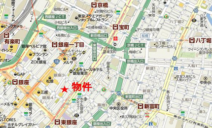 銀座マトリックスビルへの行き方