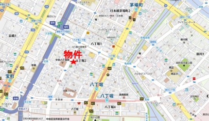 MC八丁堀ビルへの行き方