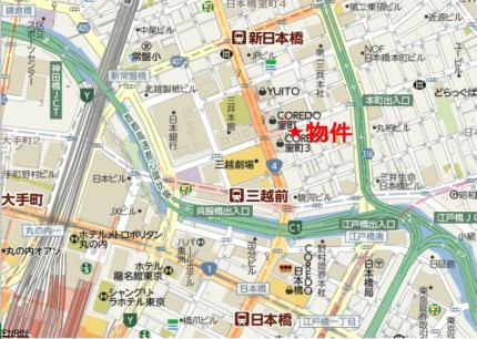 日本橋貝新N.Y.ビルへの行き方