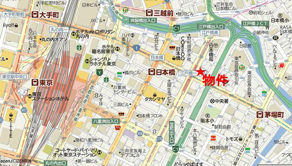 日本橋パーカービルへの行き方