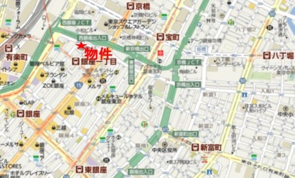 ドゥーミラン銀座ビルへの行き方
