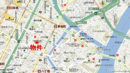 オーシャン日本橋ビルへの行き方