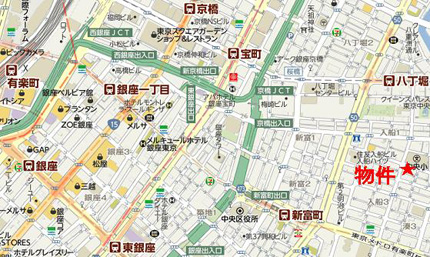 リバーウェストビルへの行き方