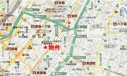 SF銀座ビルへの行き方
