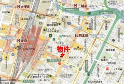 スターツ八重洲中央ビルへの行き方