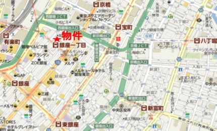 GINZA Willow AVENUEビルへの行き方