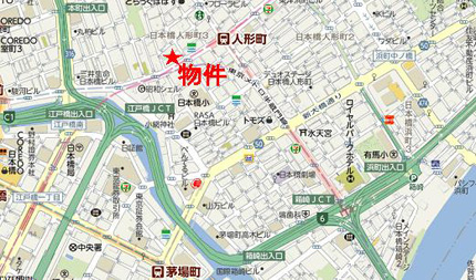 ユニゾ人形町フォレストビルへの行き方